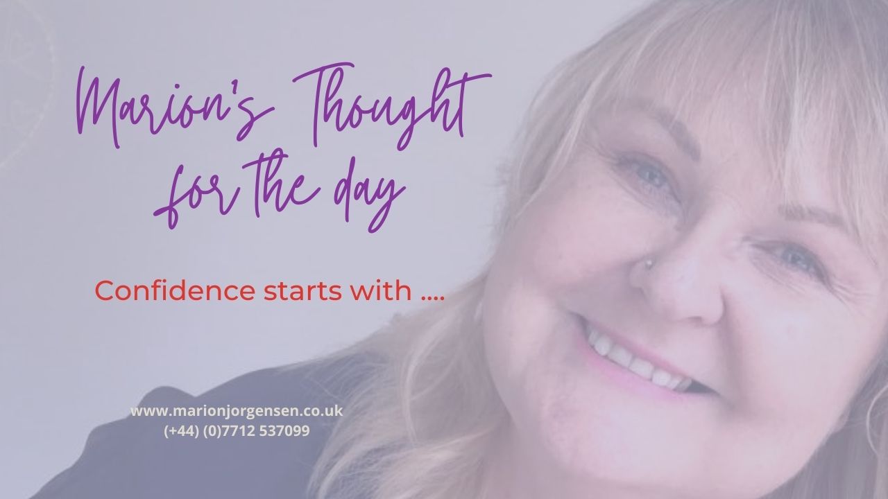 Read more about the article Thought for the Day – Confidence start with …