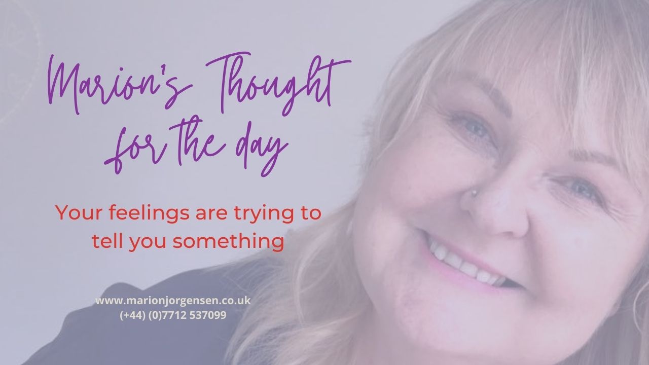 Read more about the article Thought for the Day -Your feelings are telling you something